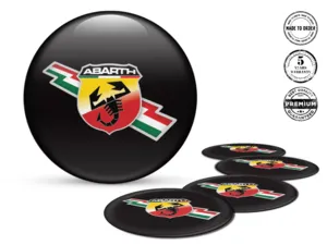 Fiat Abarth Ruota Emblemi Stile Etichette Cupola Qualità